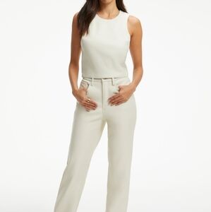 Good American Faux Leather Shell Tank